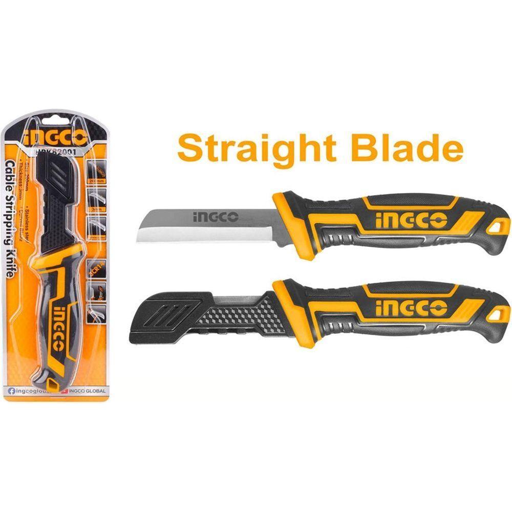 Ingco HPK82101 Cable Stripping Cutter Knife 210mm - KHM Megatools Corp. Ingco HPK82101 Cable Stripping Cutter Knife 210mm - KHM Megatools Corp.